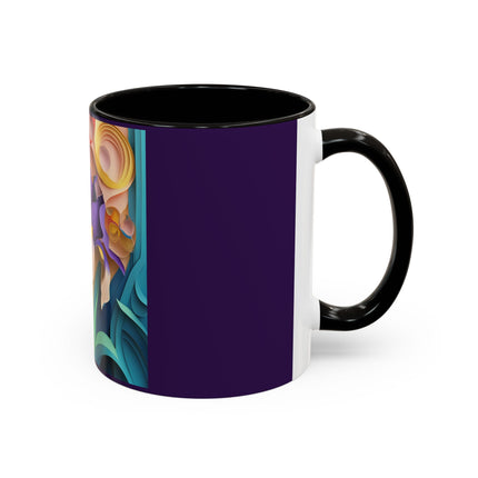 The Elegant Iris Flower Colorful Mugs (11oz, 15oz)