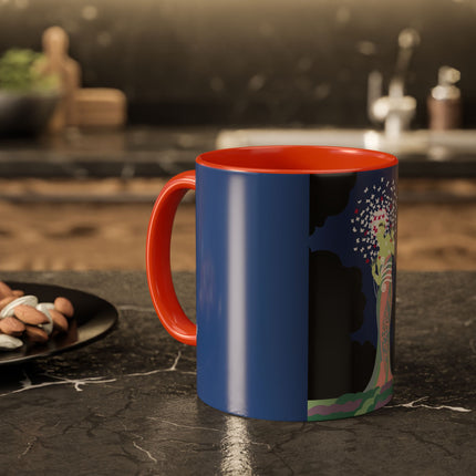 Butterfly Enchantress Colorful Mugs – Ethereal Art Deco Magic & Transformation