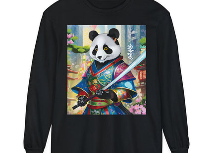 Cyberpunk Samurai Garment-dyed Long Sleeve T-Shirt