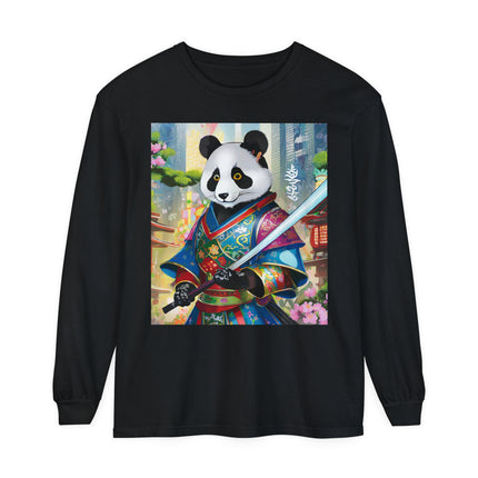 Cyberpunk Samurai Panda Long Sleeve T-Shirt