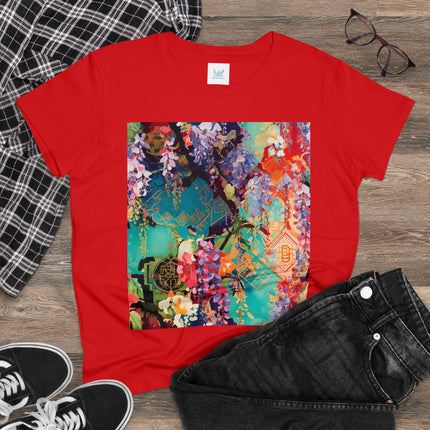Golden Wisteria Symphony Women's Midweight Cotton Tee