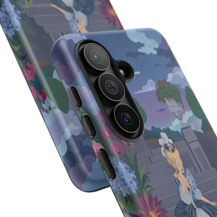 🦚🌸 The Peacock Garden Terrace Phone Case – Art Deco Floral Elegance