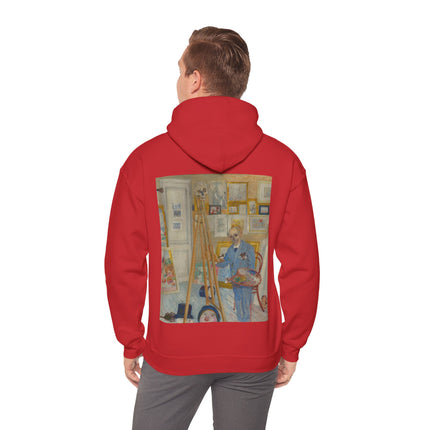 The Skeleton Painter by James Ensor Heavy Blend™ Hooded Sweatshirt