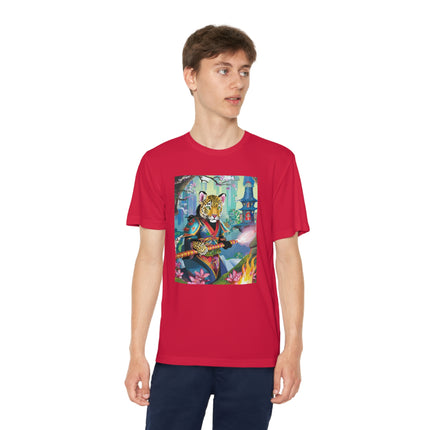 Cyberpunk Leopard Youth Competitor Tee