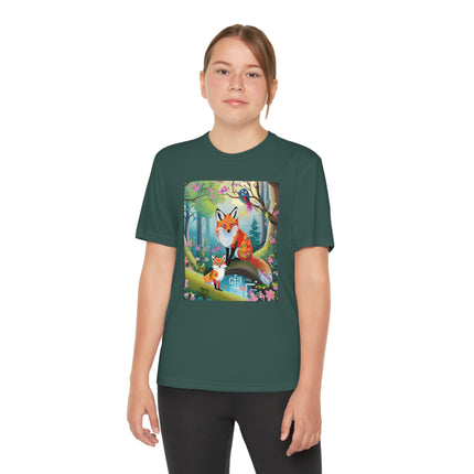 Mischievous Fox Youth Competitor Tee – Forest Fun & Whimsical Adventure