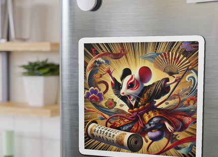Theatrical Mouse on a Mission Die-Cut Magnets (5 Sizes)