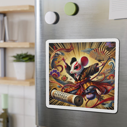 Theatrical Mouse on a Mission Die-Cut Magnets (5 Sizes)
