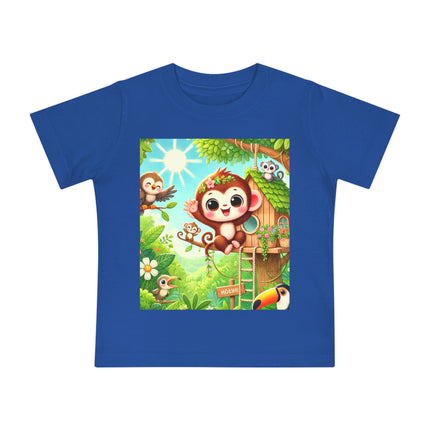 Monkey Treehouse Adventure Baby T-Shirt – Playful Jungle Fun & Everyday Comfort
