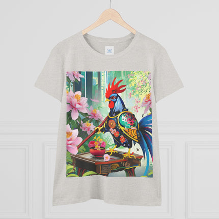 Cyberpunk Rooster Cotton Tee