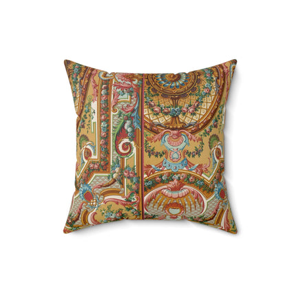 XVIII Siecle 2 by Auguste Racinet Spun Polyester Square Pillow
