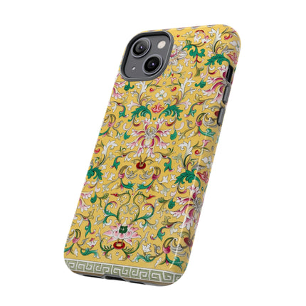 Yellow Botanical Pattern by Owen Jones Phone Cases