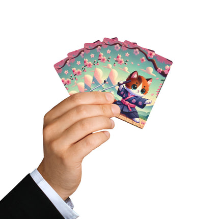 Samurai Kitten Playing Cards