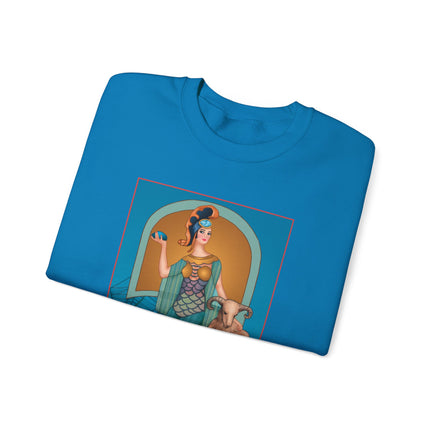 March & Aquamarine (Gem Series) by Sofia Chiostri Unisex Heavy Blend™ Crewneck Sweatshirt