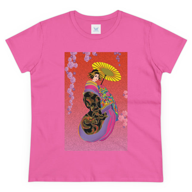 Enchanting Geisha Women's Midweight Cotton Tee