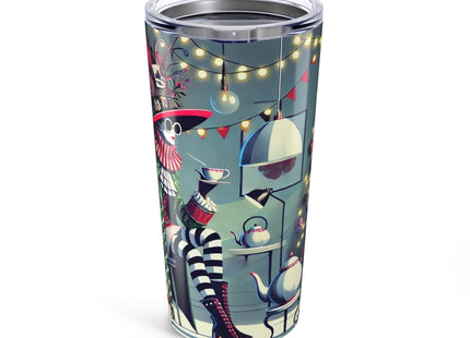 Whimsical Christmas Tea Party Tumbler 20oz
