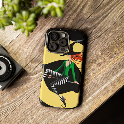 A Witch’s Moonlit Flight Phone Cases