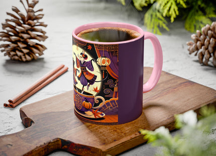 Theatrical Halloween Mice on Teacup Colorful Mugs (11oz, 15oz)