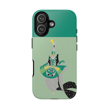 Peacock Dancer Phone Case – Opulent Glamour & Theatrical Elegance