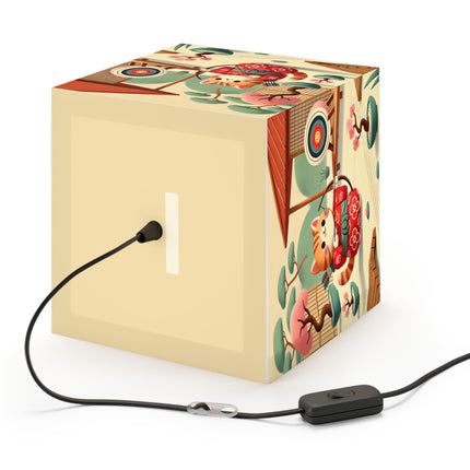 🏹🌸 Archer Kitten in the Zen Garden Light Cube Lamp – Focus, Whimsy & Zen Balance