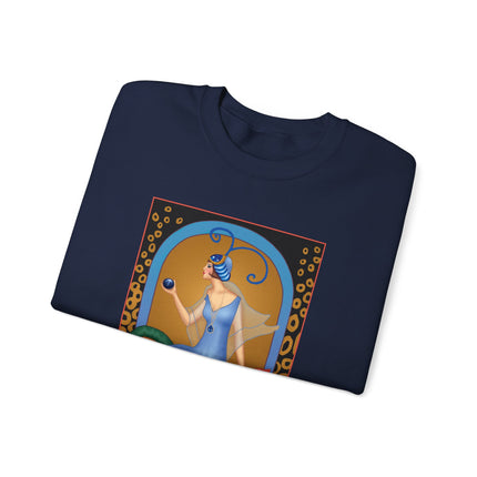 September & Sapphire (from the Gem Series) by Sofia Chiostri Heavy Blend™ Crewneck Sweatshirt