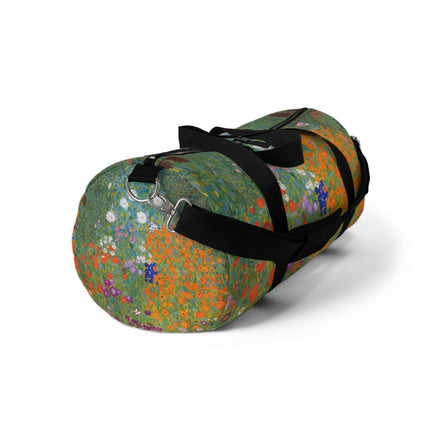Cottage Garden by Gustav Klimt Duffle Bag