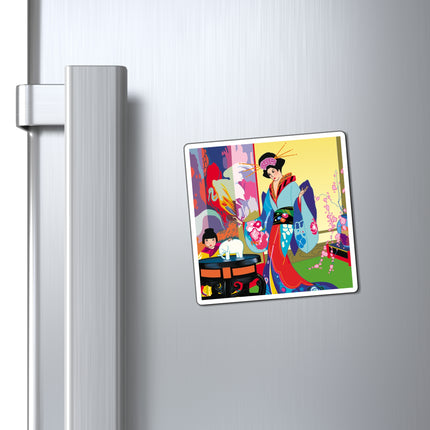 A Timeless Journey by Umberto Brunelleschi Magnets (3 Sizes)