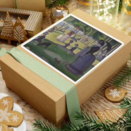 A Sunday on La Grande Jatte by Georges Seurat Kiss-Cut Stickers (4 Sizes)