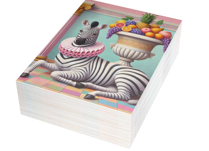 Zebra, Fruit, and Pink Columns Postcard Bundles (envelopes included) - Bundles of 10, 30, 50 Pieces