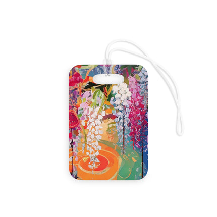Golden Wisteria Elegance Luggage Tags