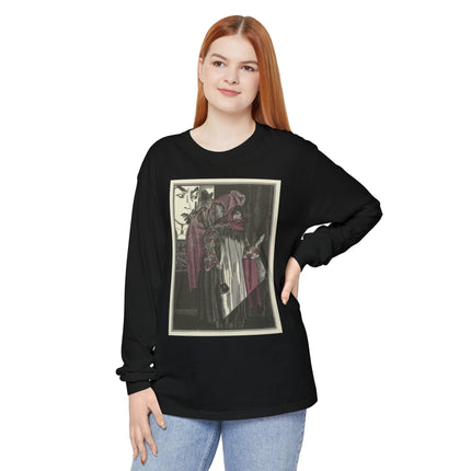 L’écran by Fernand Siméon Garment-dyed Long Sleeve T-Shirt