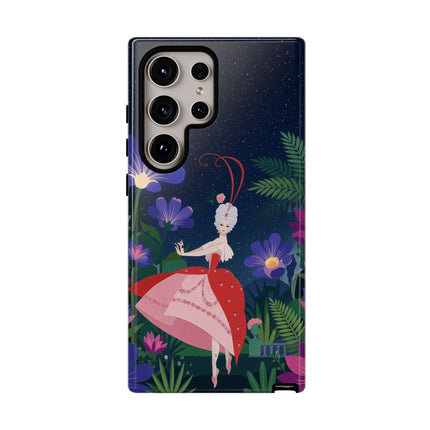 🌺✨ The Lady Of The Starlit Enchanted Garden Phone Case – Art Deco Floral Fantasy