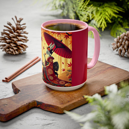 Theatrical Harvest Rabbit Colorful Mugs (11oz, 15oz)