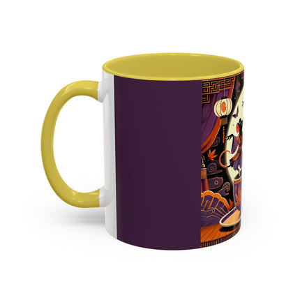 Theatrical Halloween Mice on Teacup Colorful Mugs (11oz, 15oz)