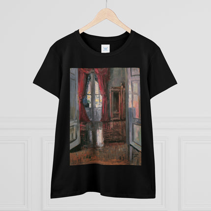 View into an Apartment by Egon Schiele Women's Midweight Cotton Tee
