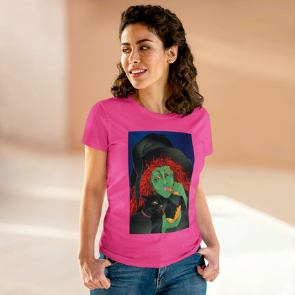 Mirror, Mirror A Witch's Touch Women's Midweight Cotton Tee