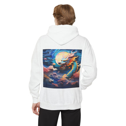A Dragon's Ascent Unisex Garment-Dyed Hoodie