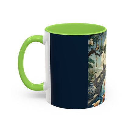Moonlit Bridge Gentleman Colorful Mug – Imperial Serenity & Moonlit Harmony