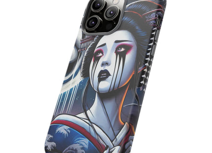 Geisha’s Black Ink Tears Phone Cases