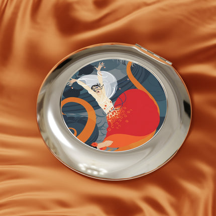 Flame of the Tempest Compact Mirror – Fiery Drama & Elemental Grace
