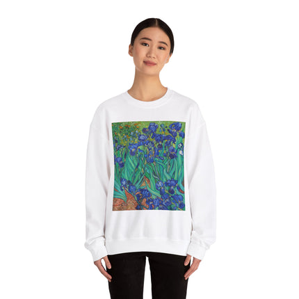 Irises by Vincent Van Gogh Heavy Blend™ Crewneck Sweatshirt