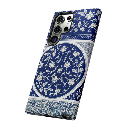 Blue Flower Pattern by Owen Jones Phone Cases