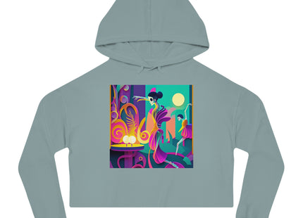 Dance of the Skeleton Ballerinas Women’s Cropped Hooded Sweatshirt