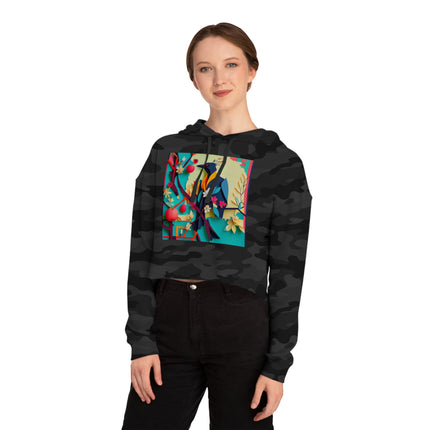 Curious Crow Women’s Cropped Hooded Sweatshirt