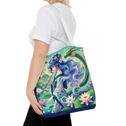 Fairy of the Koi Pond Tote Bag – Mystical Harmony & Pond Enchantment