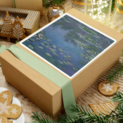 Water Lilies by Claude Monet Kiss-Cut Stickers (4 Sizes)