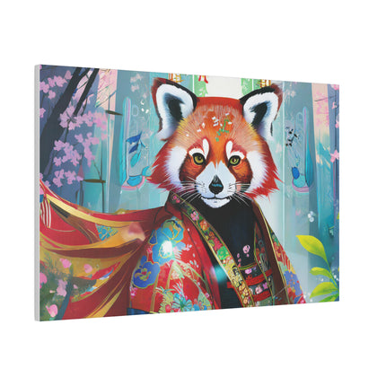 Cybernetic Red Panda Matte Canvas, Stretched, 0.75"