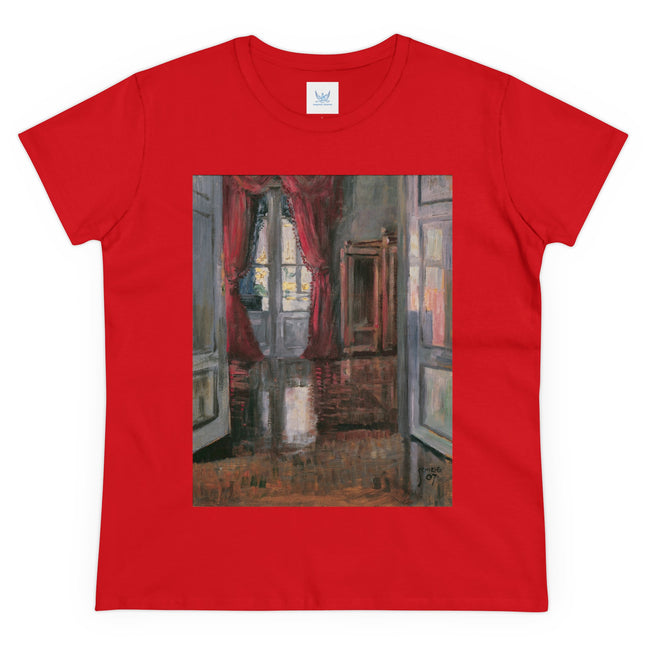 View into an Apartment by Egon Schiele Women's Midweight Cotton Tee