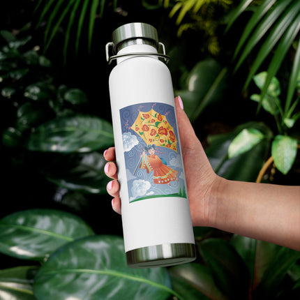 Flight of Blossoms Copper Vacuum Insulated Bottle, 22oz