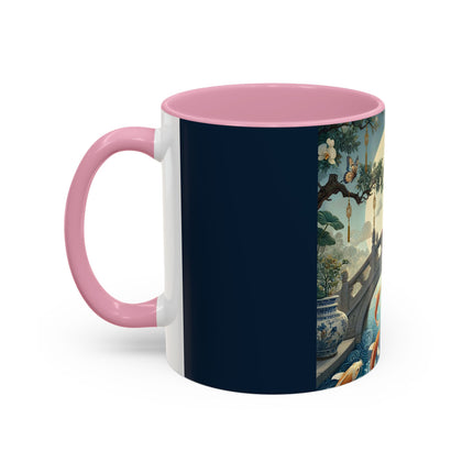 Moonlit Bridge Gentleman Colorful Mug – Imperial Serenity & Moonlit Harmony