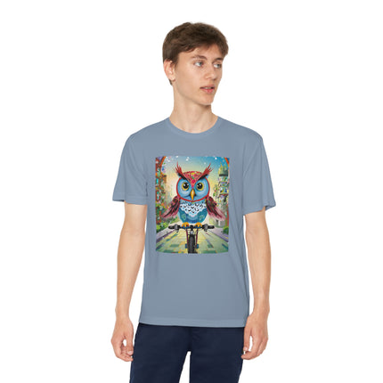 Cycling Owl Youth Competitor Tee – Urban Adventure & Playful Energy